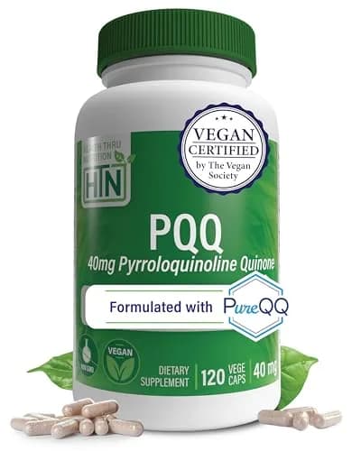 Health Thru Nutrition PQQ 40mg Pyrroloquinoline Quinone 120 Servings | Supports Mitochondrial Biogenesis thumbnail 1