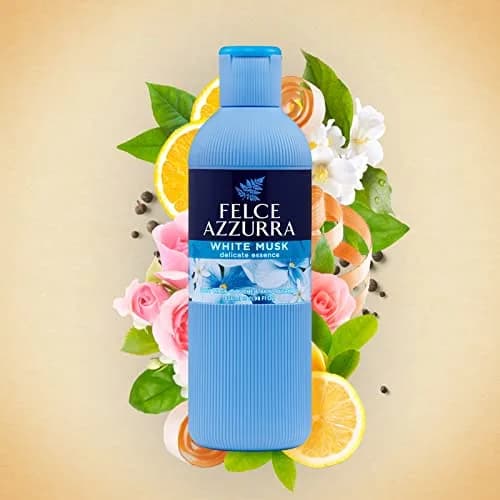 Felce Azzurra White Musk Delicate Essence Body Wash 650ml (22 Oz) | Fresh Clean Musk Scent thumbnail 4