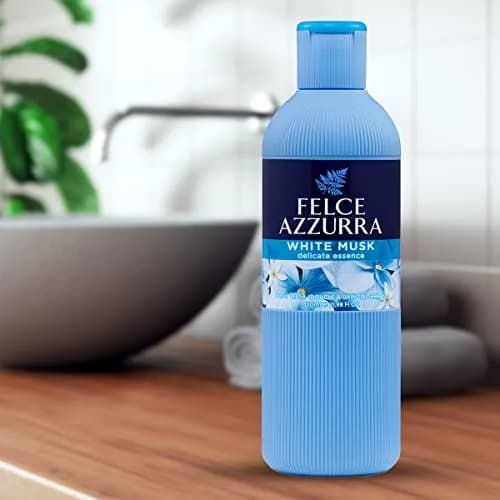 Felce Azzurra White Musk Delicate Essence Body Wash 650ml (22 Oz) | Fresh Clean Musk Scent thumbnail 2
