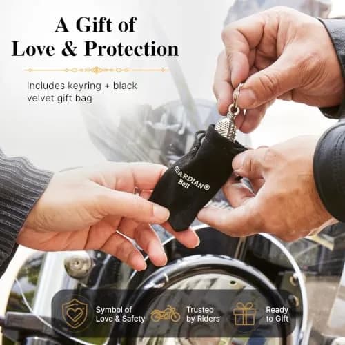 Guardian Bell Triskele Good Luck Bell 1.75" | Lead-Free Pewter, Made in USA thumbnail 2