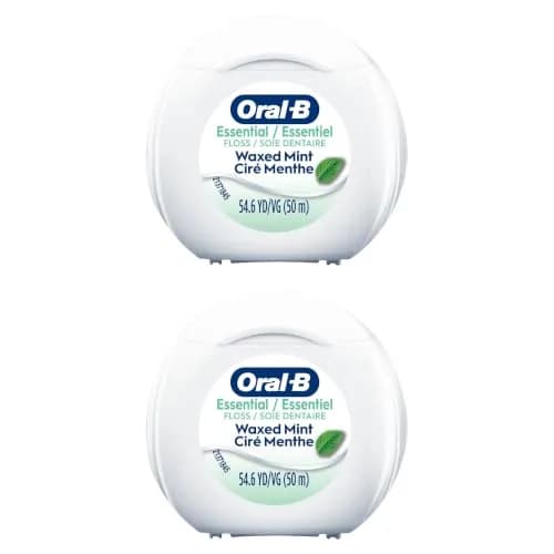 Oral-B EssentialFloss Mint Dental Floss Waxed Shred Resistant 50m (164ft) | Cavity Defense thumbnail 7