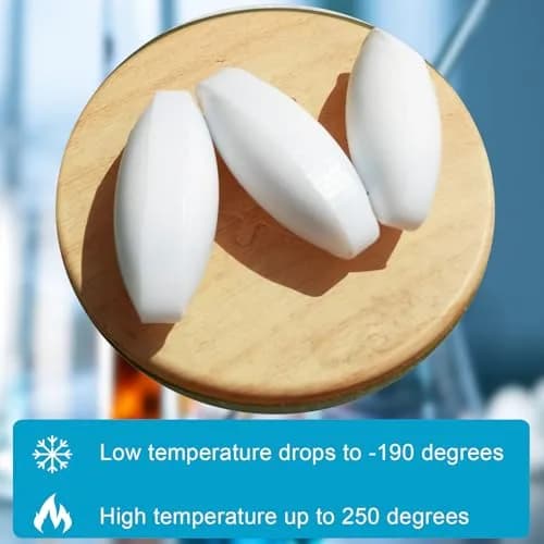 BBTCTY Magnetic Stirrer Stir Bar PTFE 9mm x 25mm Olive Shape | Chemical-Resistant, 10pcs thumbnail 4