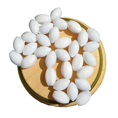 BBTCTY Magnetic Stirrer Stir Bar PTFE Olive Shape 6mmx10mm | Inert, Corrosion-Resistant, 10pcs thumbnail 1