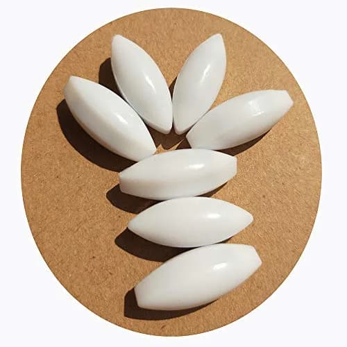 BBTCTY Magnetic Stirrer Stir Bar PTFE 10x25mm Olive Shape 10pcs | Chemical-Resistant, High-Temp, No Adhesion thumbnail 1