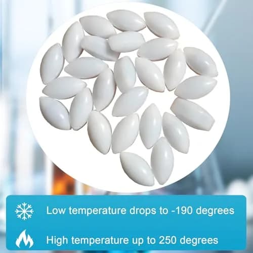 BBTCTY Magnetic Stirrer Stir Bar PTFE Olive Shape 5mmx10mm | Inert, Corrosion-Resistant, 10pcs thumbnail 4