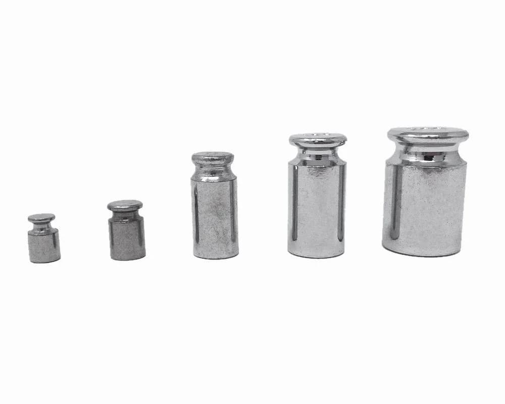 Honbay Chrome Plated Calibration Scale Weights 5-Piece Set | Precision Weighing for Digital Scales - main product image