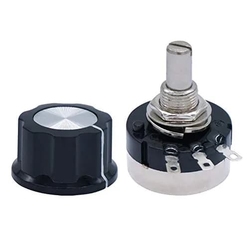 Taiss RV24YN20S 500K Ohm Rotary Potentiometer 6mm Shaft | Single Turn Carbon Film for Speed Control thumbnail 3