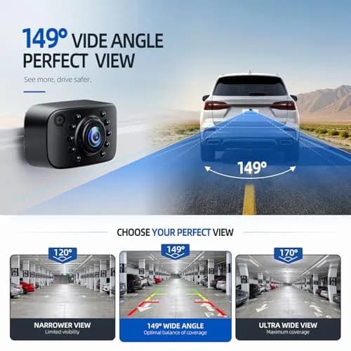 eRapta ERT01 HD Backup Camera Rear View License Plate | 720P Waterproof Night Vision thumbnail 4