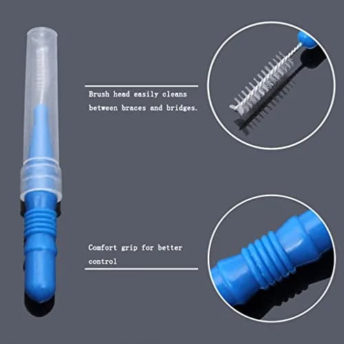 ewinever Interdental Brush 50 Count | Safe Nylon Coated for All Family thumbnail 4