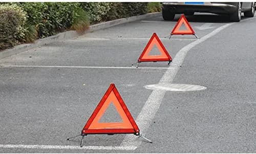 KAFEEK Reflective Warning Triangle Set of 3 | Foldable, Stable, and Highly Visible for Roadside Safety thumbnail 8