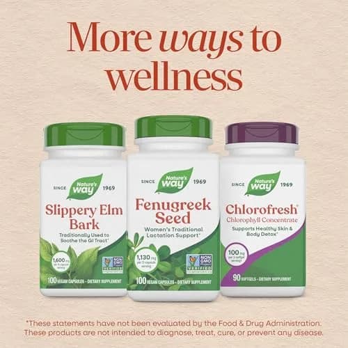 Nature's Way Fenugreek Seed Capsules 320 Count | Traditional Lactation Support for Indian Mothers thumbnail 8