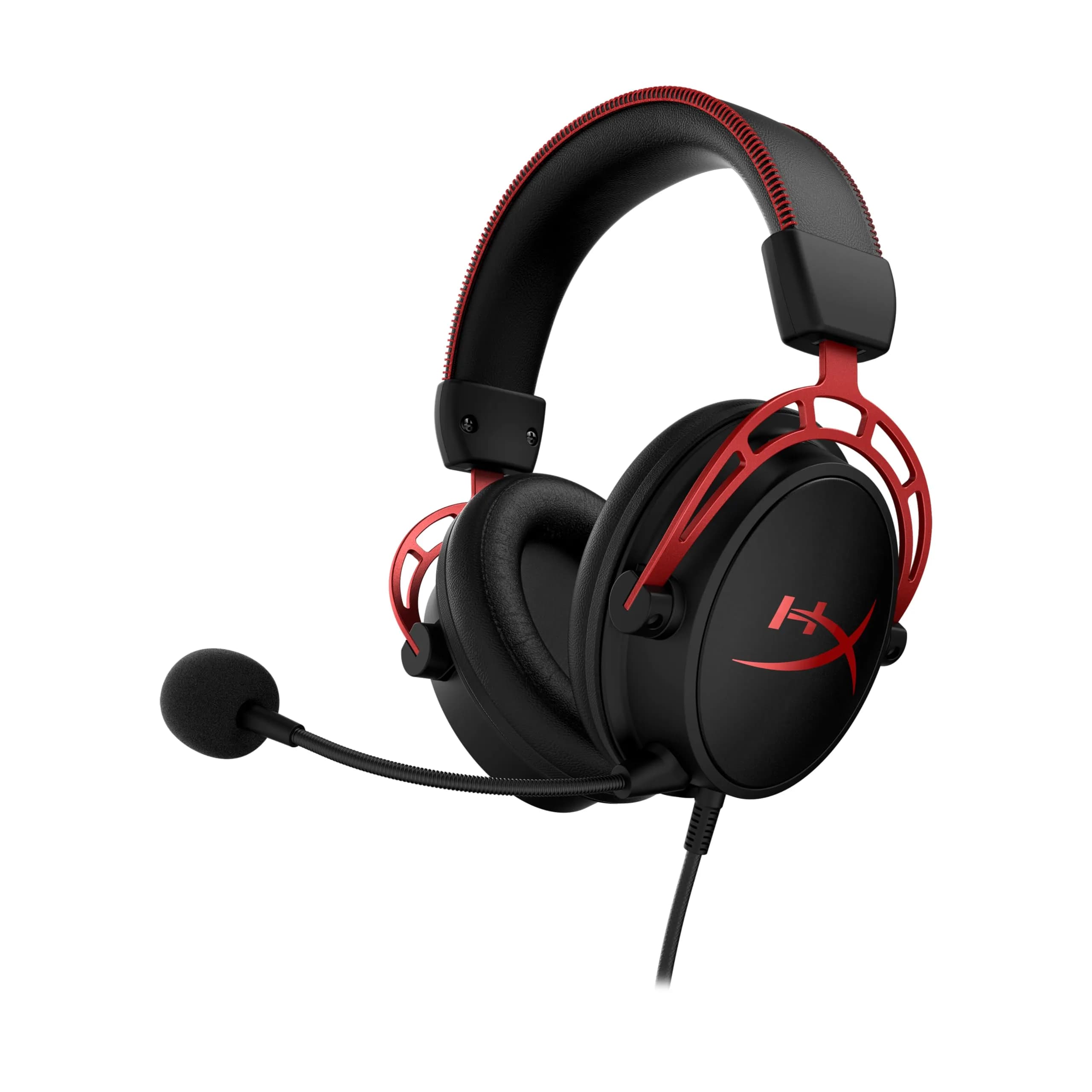 HyperX Cloud Alpha Gaming Headset, Red | Dual Chamber Drivers, Legendary Comfort, Aluminum Frame