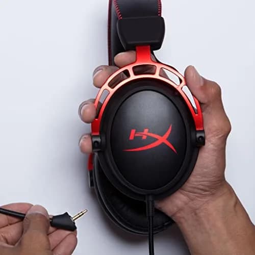 HyperX Cloud Alpha Gaming Headset, Red | Dual Chamber Drivers, Legendary Comfort, Aluminum Frame thumbnail 2