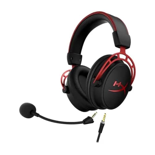 HyperX Cloud Alpha Gaming Headset, Red | Dual Chamber Drivers, Legendary Comfort, Aluminum Frame thumbnail 3