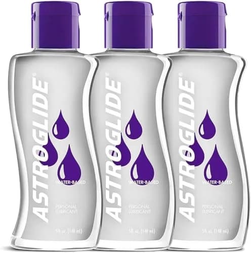Astroglide Water-Based Lubricant 5 Fl Oz (150 ml) - 3 Pack | Long-Lasting, Condom-Compatible, Hypoallergenic thumbnail 1