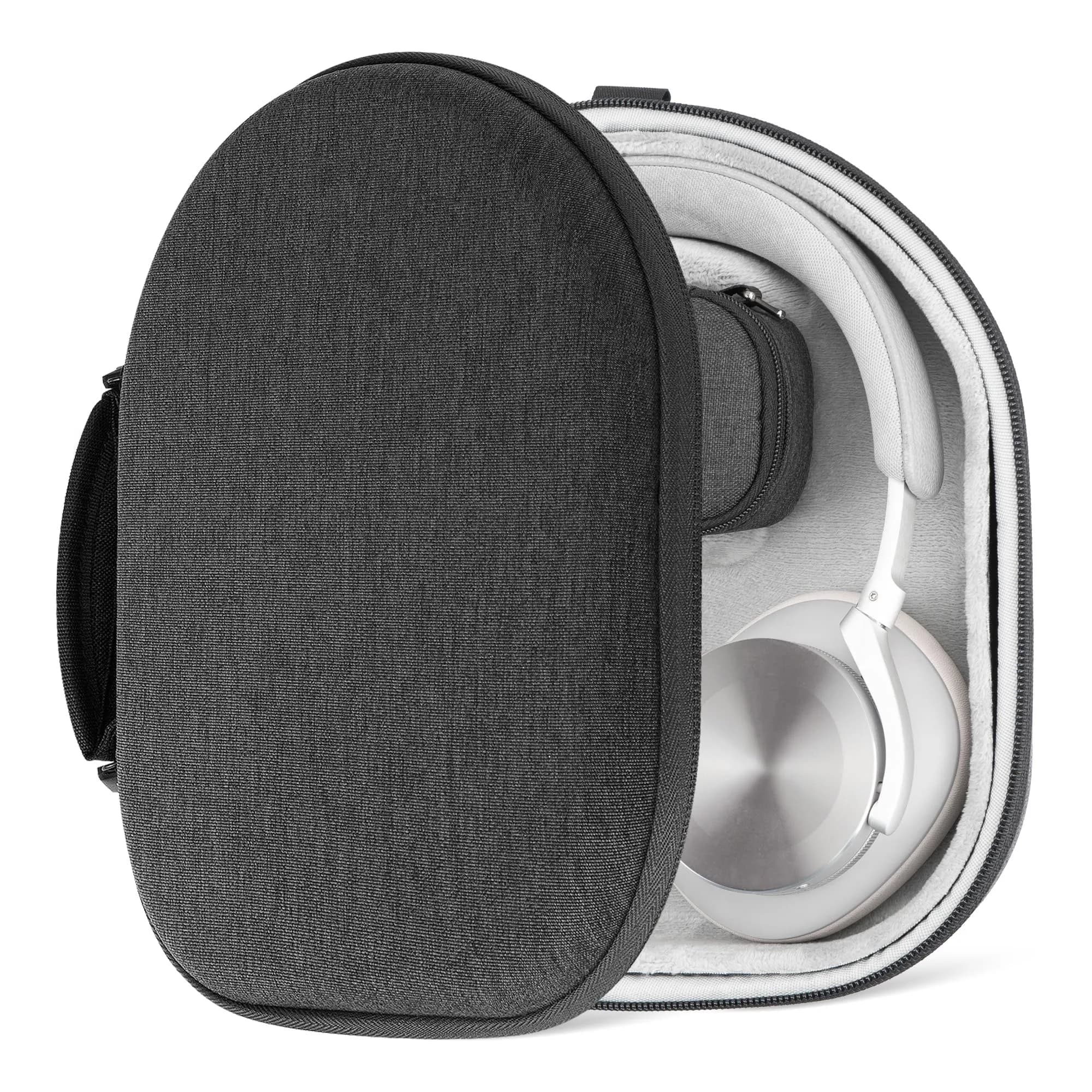GEEKRIA Geekria Shield Headphones Case Compatible with Bang & Olufsen Beoplay HX, H100, H95, H9 3rd Gen, H9i, Beocom Portal, Dark Grey | Hard Shell Travel Bag - main product image