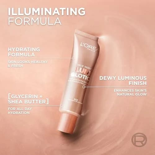 L'Oreal Paris True Match Lumi Glotion Natural Glow Enhancer 40ml (1.35 Fl Oz) | Hydrating Liquid Highlighter for Sun-Kissed Glow thumbnail 5