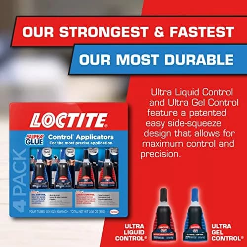 Loctite Super Glue Ultra Gel Control, Clear | Impact & Temperature Resistant, 6 Pack thumbnail 4