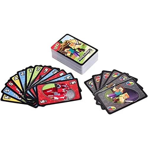 UNO Minecraft Card Game for Kids, Adults, Families & Parties | Special Creeper Rule | 2-10 Players thumbnail 3