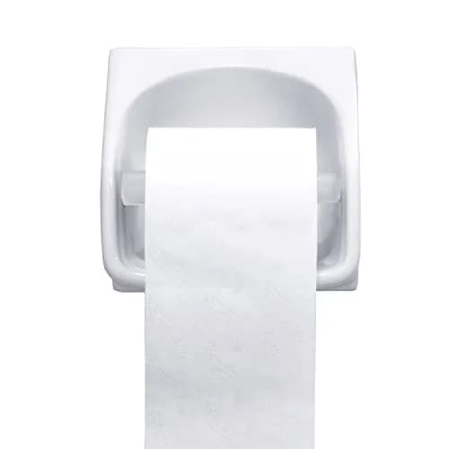 Shappy White 4 Pcs Universal Toilet Paper Holder Replacement Rod | Spring Loaded Plastic Retractable Paper Replacement Rod Toilet Tissue Roll Holder Insert for Bathroom Home Host Accessories thumbnail 2