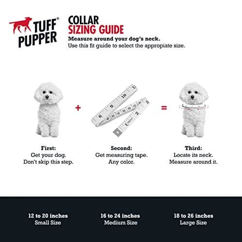 Tuff Pupper Martingale Dog Collar Large 18-26" Neck | Adjustable Nylon & Stainless Steel Chain for Training thumbnail 5