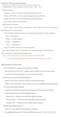 YJZR CBB61 Ceiling Fan Capacitor 4.5uf+6uf+5uf 5 Wire 250V | Controls Fan Speed & Start Mechanisms thumbnail 9