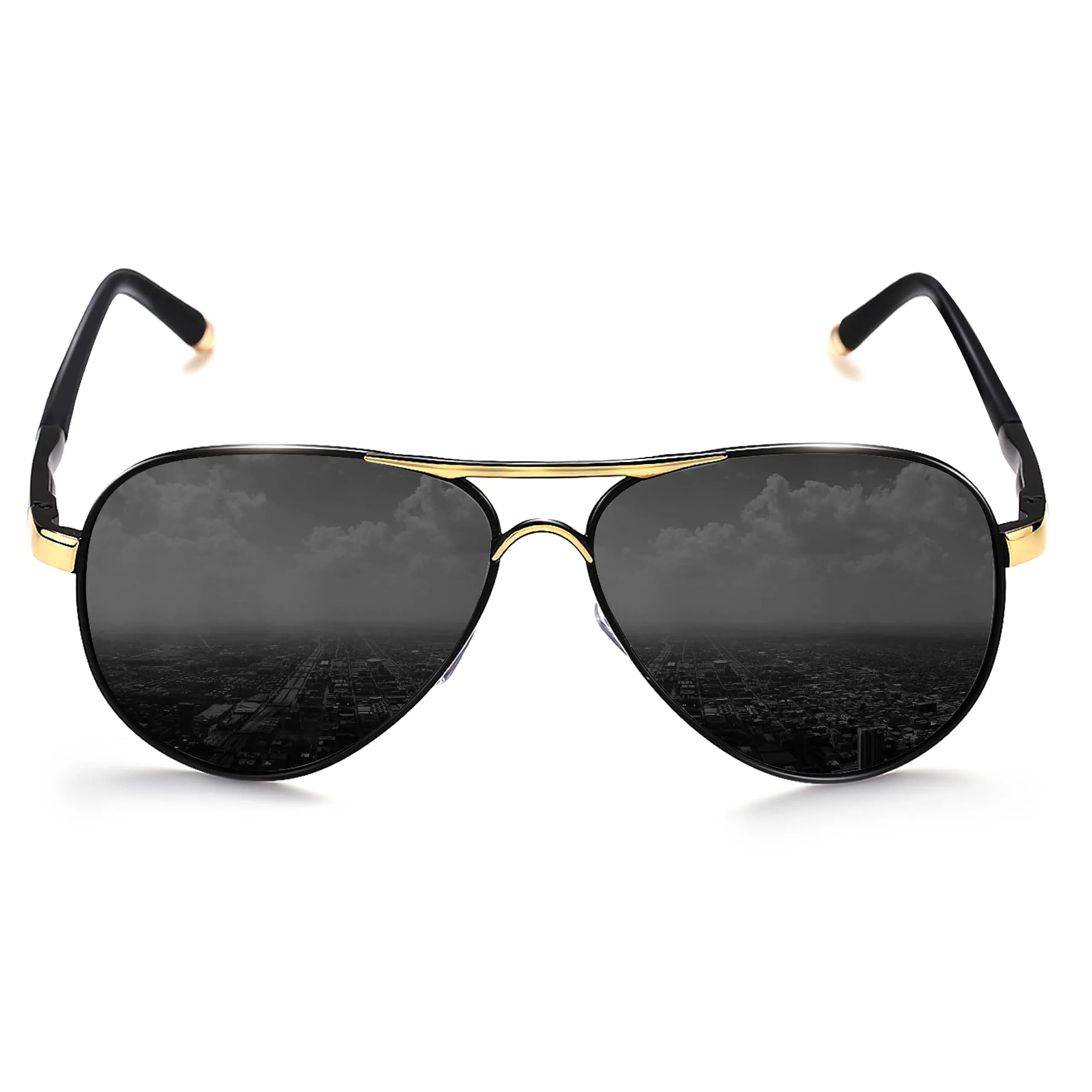 ROCKNIGHT Polarized Aviator Sunglasses Men Women UV400 Metal Frame Driving | Classic Style for All-Day Comfort - main product image