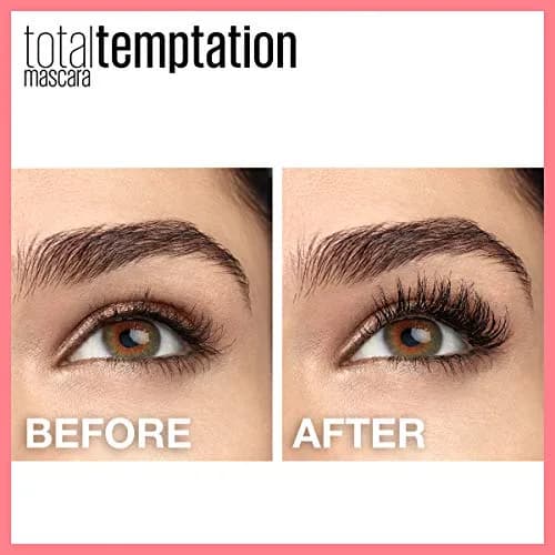 Maybelline New York Total Temptation Washable Mascara, Brownish Black, 0.27 fl oz (8 ml) | Builds Bold Volume thumbnail 2