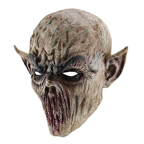 Quligeta Scary Halloween Mask - Terror Ghost Devil Zombie Latex Mask | One Size Fits Most thumbnail 1