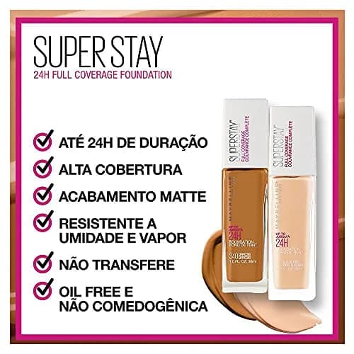 Maybelline Super Stay Full Coverage Liquid Foundation Fair Porcelain 29.57ml (1 Fl Oz) | Up to 30Hr Matte Wear thumbnail 5