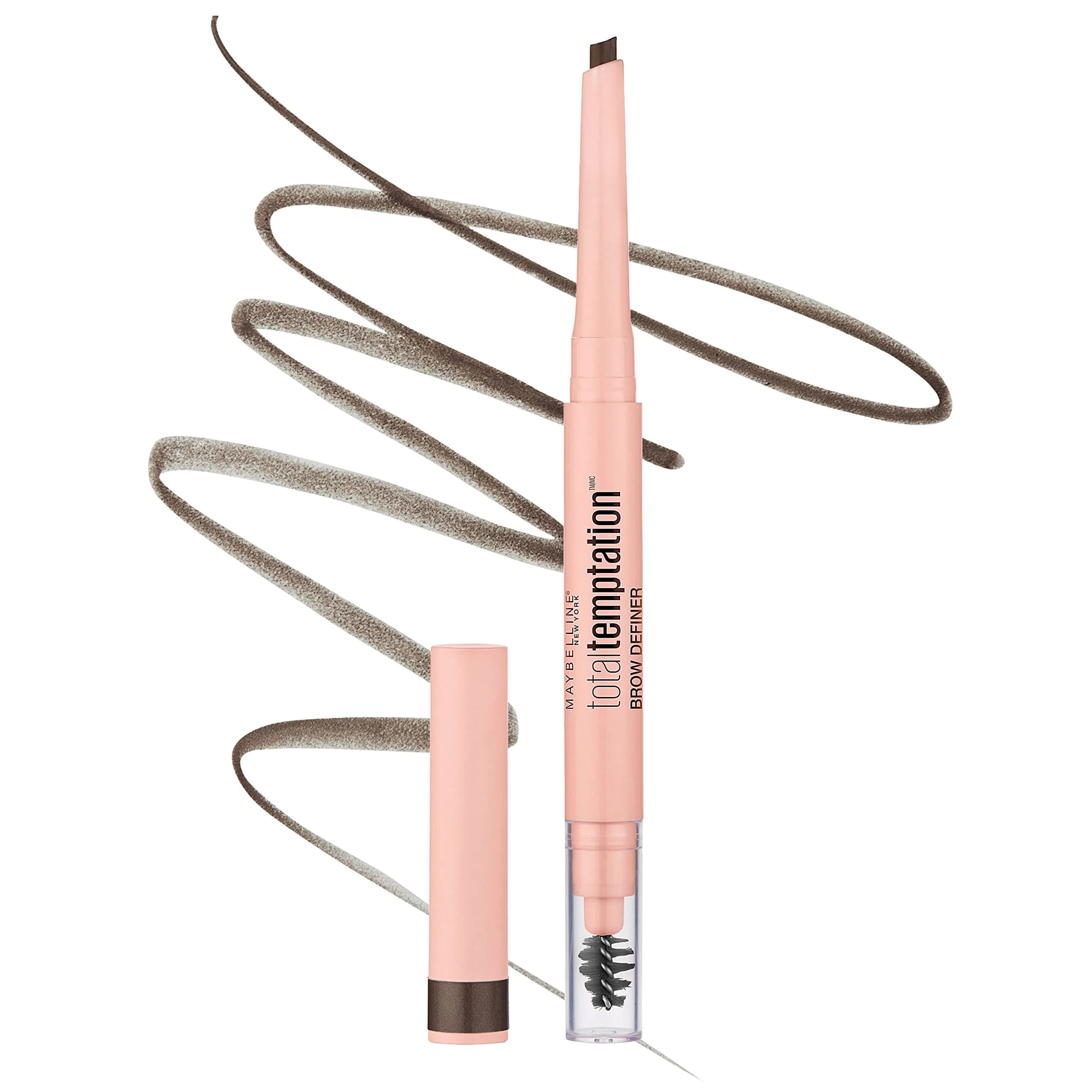 Maybelline Total Temptation Eyebrow Definer Pencil, Deep Brown | Natural Finish