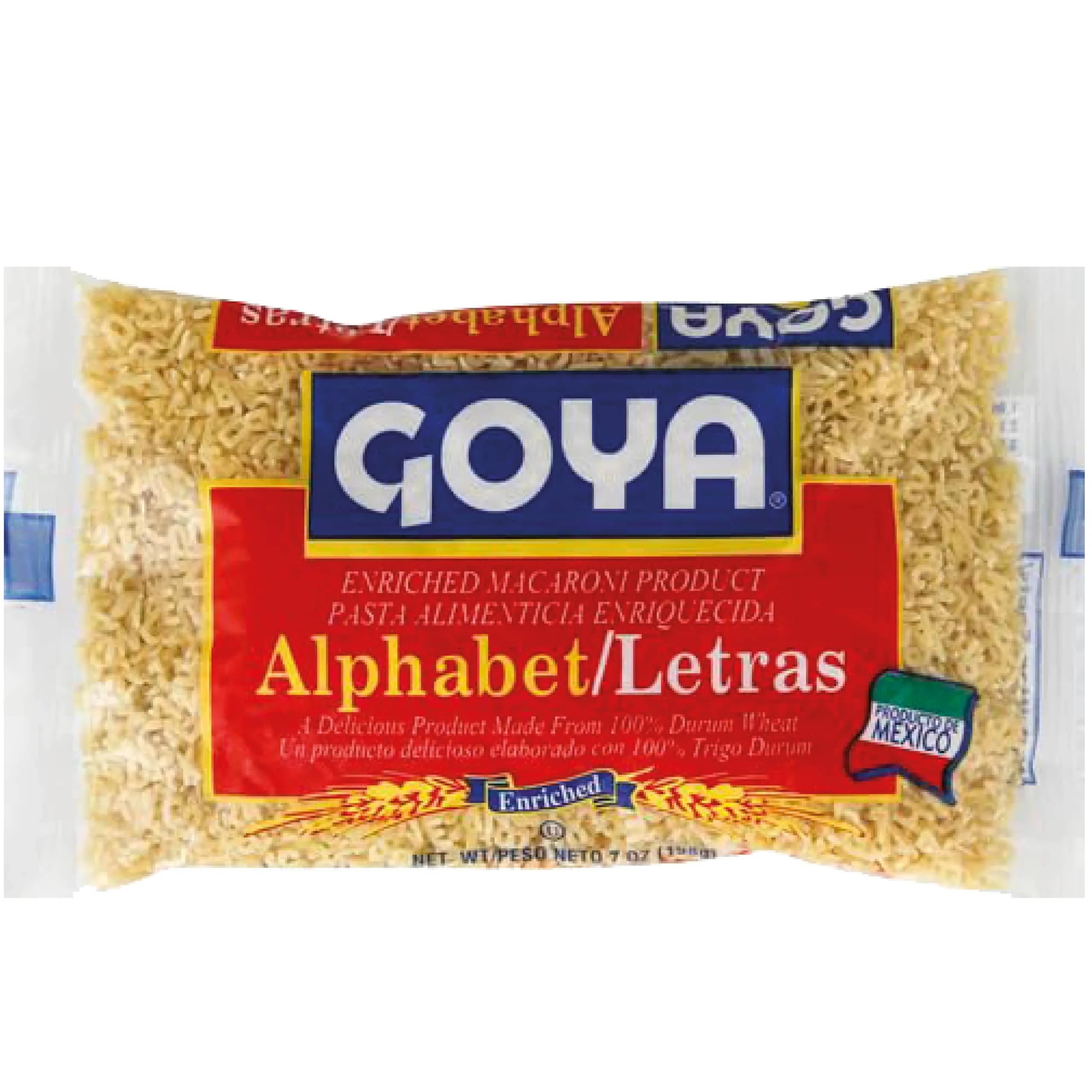 Goya Alphabet Pasta 7oz | Fun Noodles for Soups & Kids - main product image