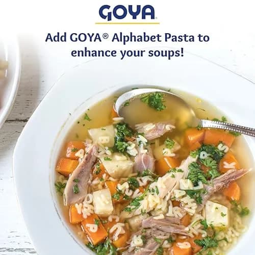 Goya Alphabet Pasta 7oz | Fun Noodles for Soups & Kids thumbnail 6
