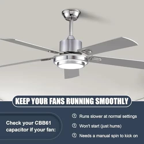 Wadoy CBB61 5-Wire Ceiling Fan Capacitor 15uF (5+5+5uF) 250VAC | For Speed Control & Replacement thumbnail 5