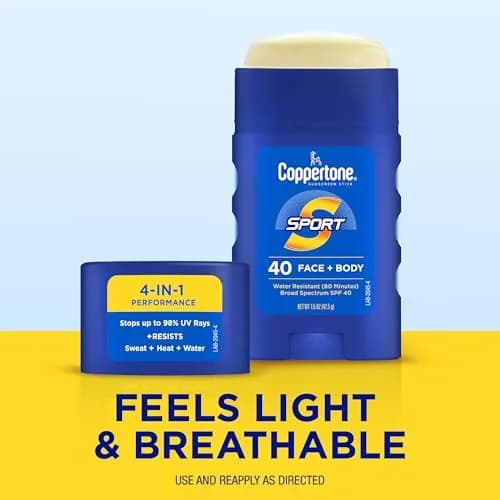 Coppertone SPF 40 Sunscreen Stick 1.5 Oz | Water-Resistant, Broad Spectrum, Travel Size thumbnail 7