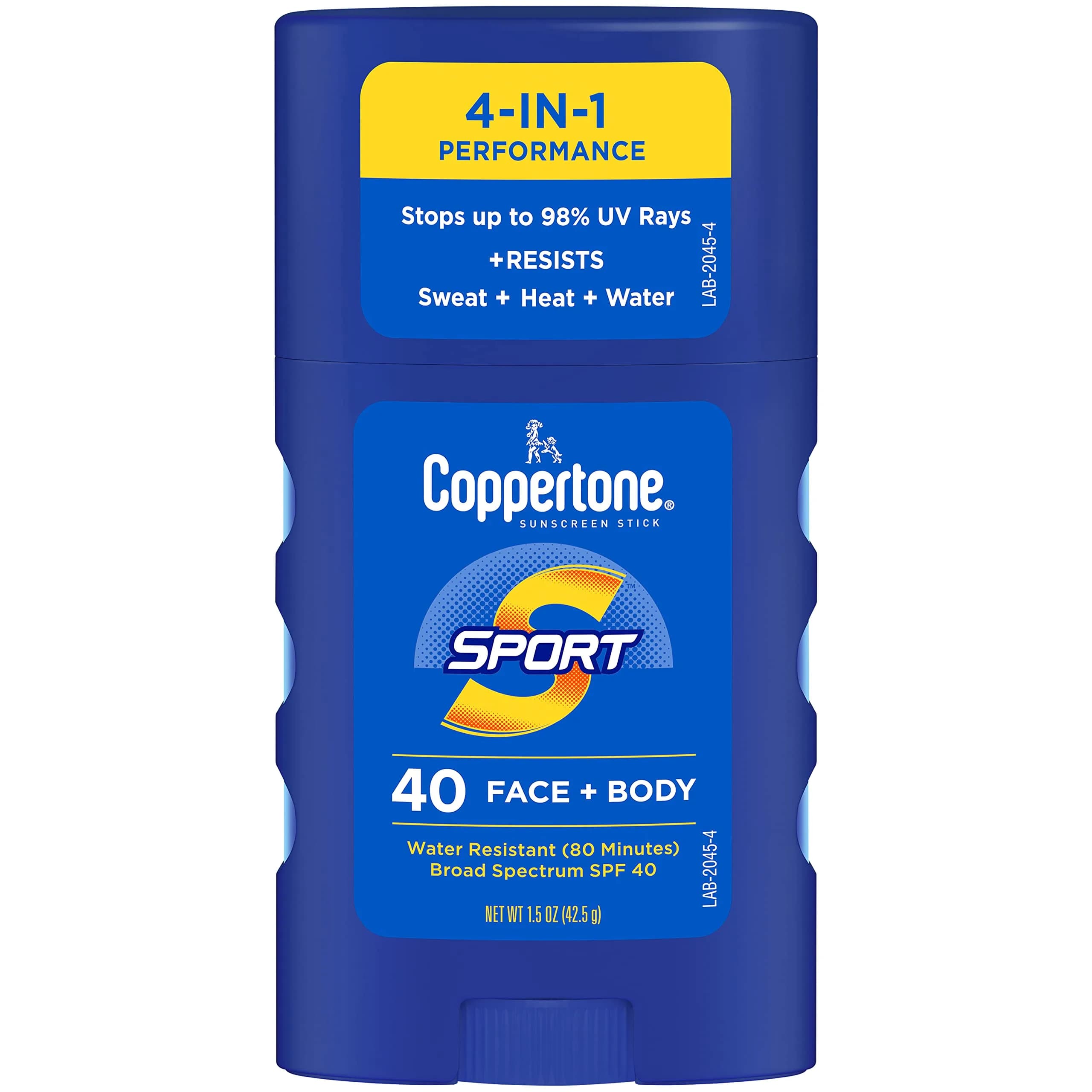 Coppertone Sport Sunscreen Lotion SPF 50 | Water-Resistant, Broad Spectrum, 3 Fl Oz — 1.5 Ounce / SPF 40 Stick