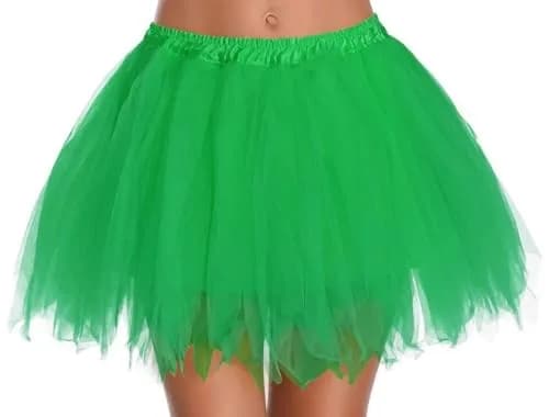 v28 Women's 1950s Vintage Tutu Tulle Petticoat Ballet Bubble Skirt Regular Size (US: 0-12) | Green thumbnail 6