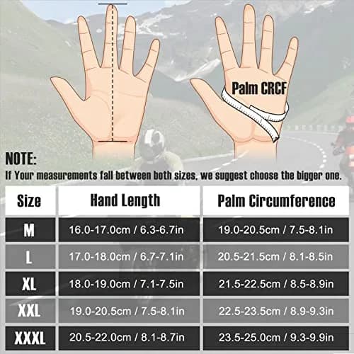 COFIT Motorcycle Gloves for Men and Women, Full Finger Touchscreen, Protection & Breathability, Black Large thumbnail 5