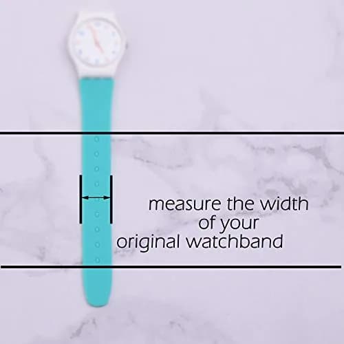 GREENOLIVE Silicone Watch Band 19mm | Waterproof, Minimalist, Black, Simple thumbnail 6