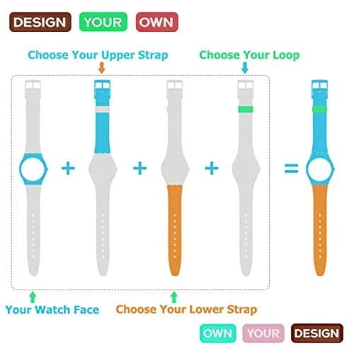 GREENOLIVE 17mm Silicone Watch Band Modern Cyan | Waterproof & Non-Allergenic thumbnail 5