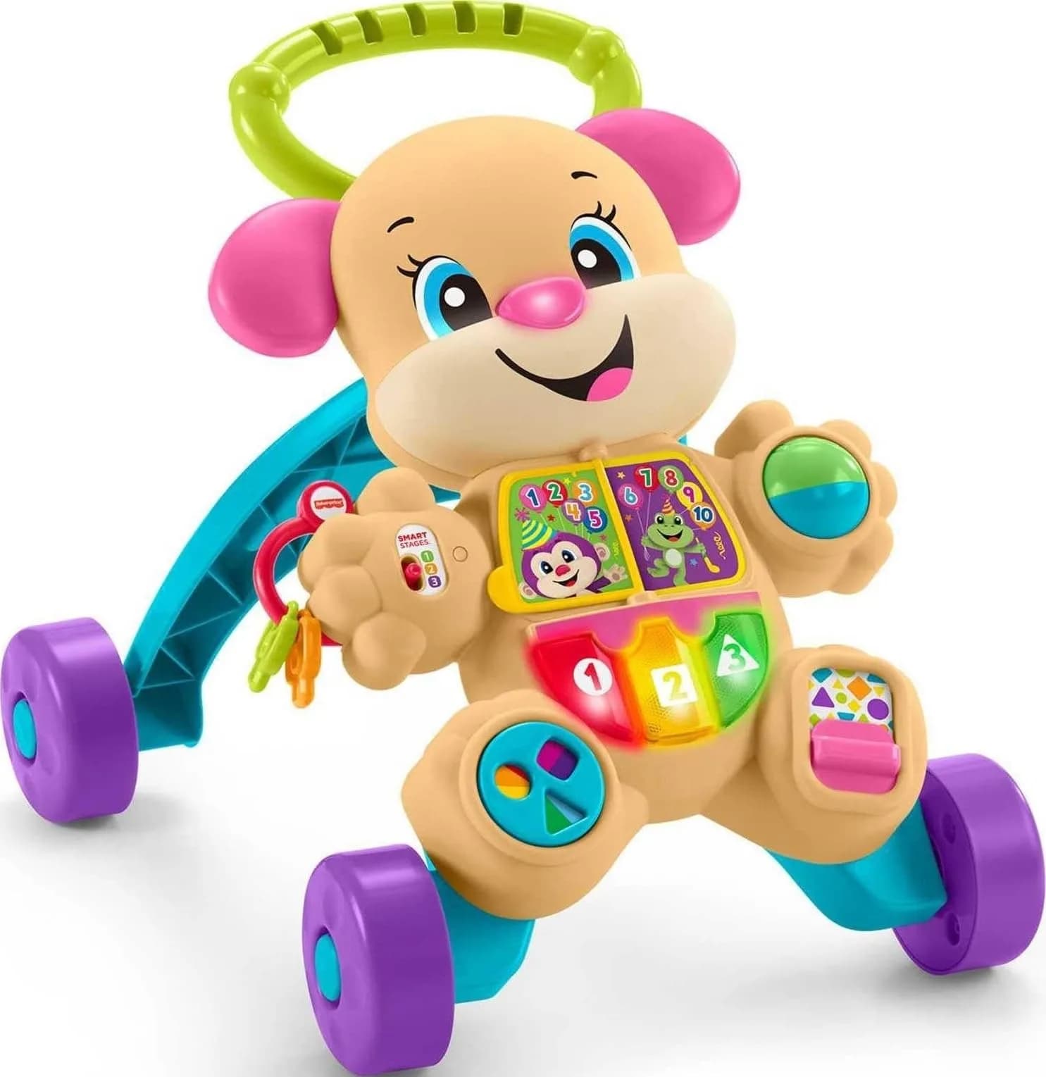 Fisher-Price Laugh & Learn Smart Stages Walker | Educational Baby & Toddler Toy for 6 Months to 3 Years