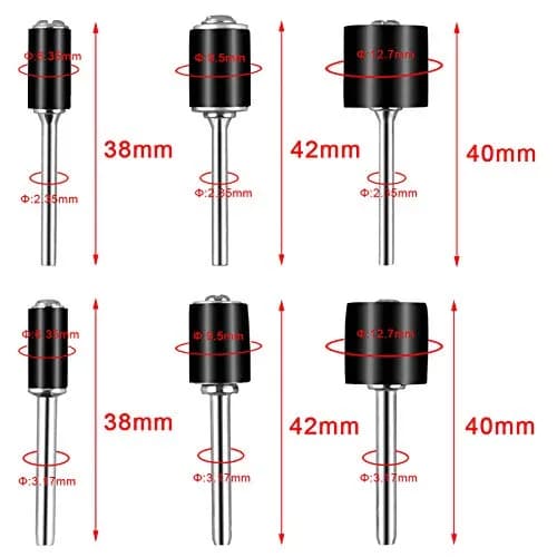 AUSTOR 132 Pieces Aluminum Oxide Sanding Drum Set with Free Box | 120 Grit, Easy to Install, Suitable for Wood & Metal thumbnail 4