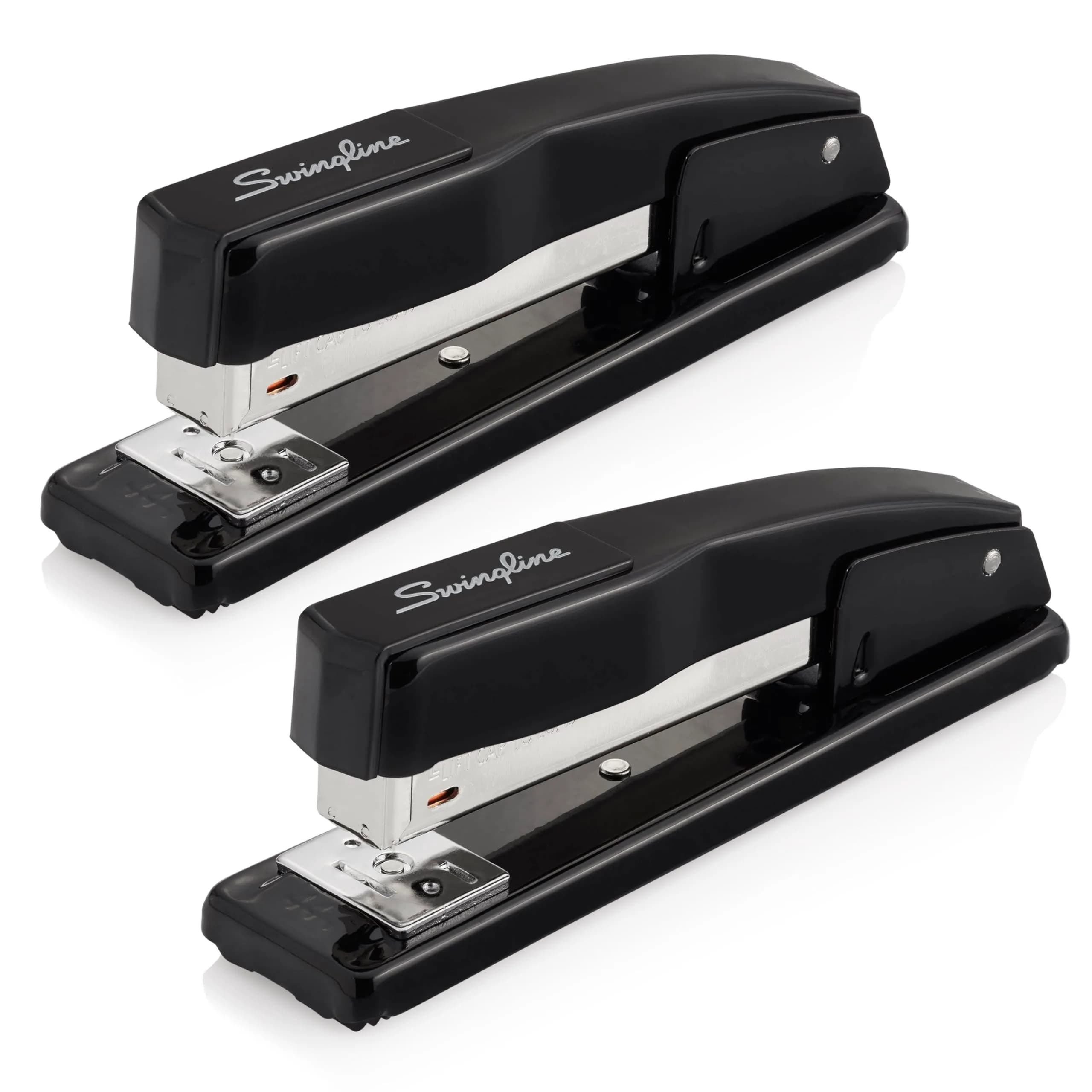 Swingline Commercial Stapler, 20 Sheet Capacity, Jam Free, Metal, 2 Pack, Black | Durable All-Metal Construction - main product image