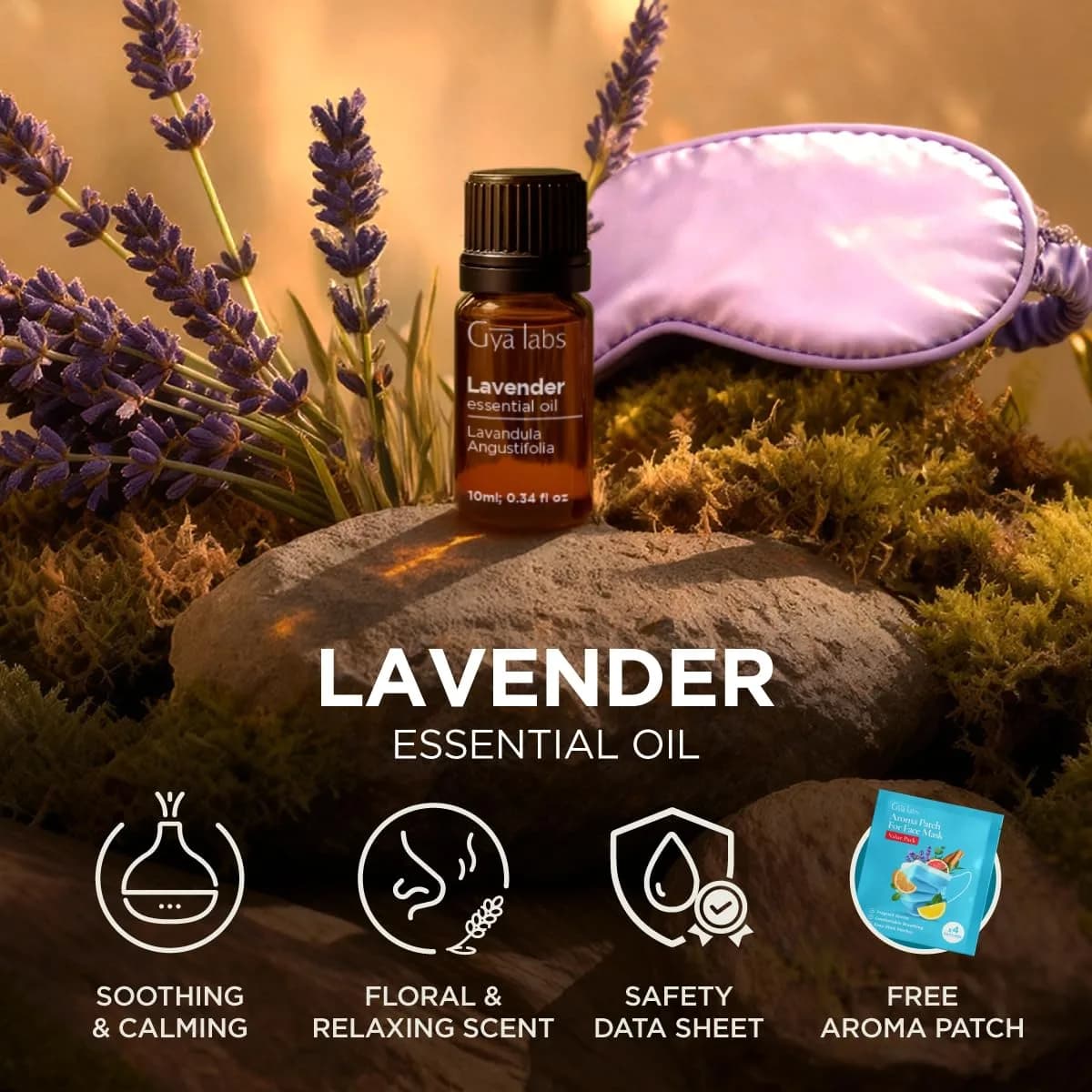 Gya Labs Lavender Essential Oil Pure 0.34 Fl Oz (10 ml) | USA Imported for Diffuser, Skin, Hair & Candle Making thumbnail 6