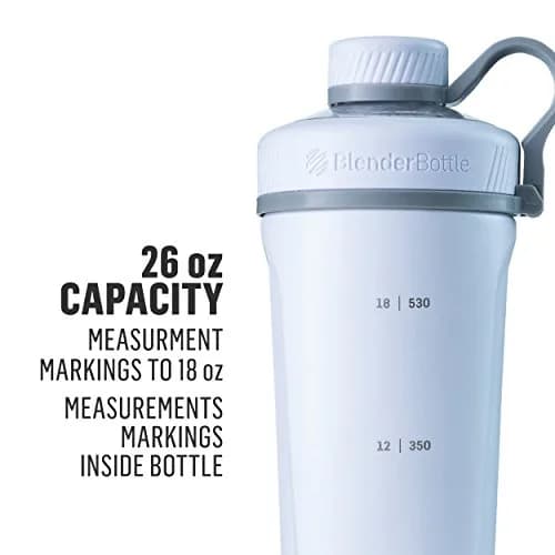 BlenderBottle Radian Stainless Steel Shaker Bottle 26 oz White | Double-Wall Vacuum Insulated, BPA-Free thumbnail 2
