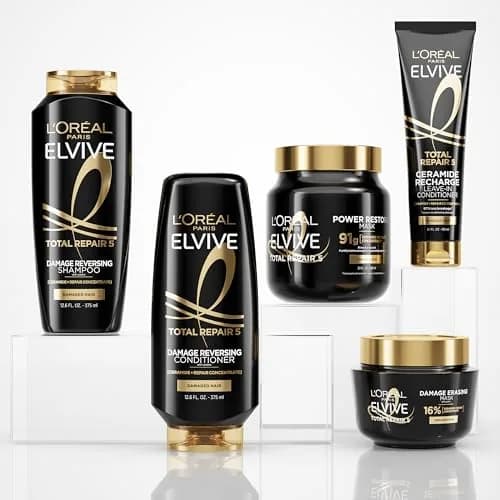 L'Oreal Paris Elvive Total Repair 5 Protein Recharge Leave-In Conditioner Treatment 150ml (5.1 Fl Oz) | Strengthens & Protects Hair thumbnail 8