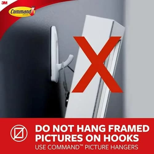 Command Canvas Hangers, 3 lb Capacity, 3 White Hangers & 4 Large Strips | Damage-Free Hanging for Canvas Art thumbnail 7