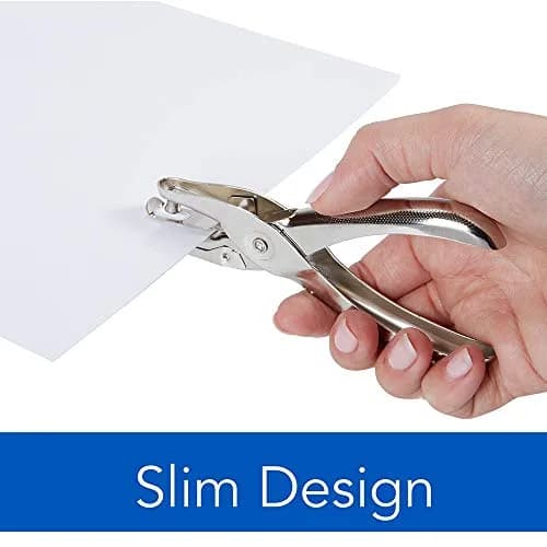 Swingline 1 Hole Punch Chrome 2-Pack | Durable, Compact, 5 Sheet Capacity thumbnail 3