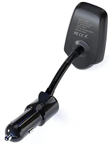 Nulaxy KM18 Bluetooth 5.0 Car Adapter FM Transmitter with 1.44" LCD Screen & Voltmeter | 12V-24V Compatible thumbnail 4
