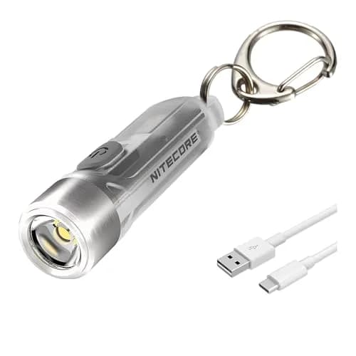 Nitecore TIKI Keychain Flashlight with UV & High CRI Lights, 300 Lumens USB-C Rechargeable, 77yd Beam | Ultra-Light EDC Tool thumbnail 1